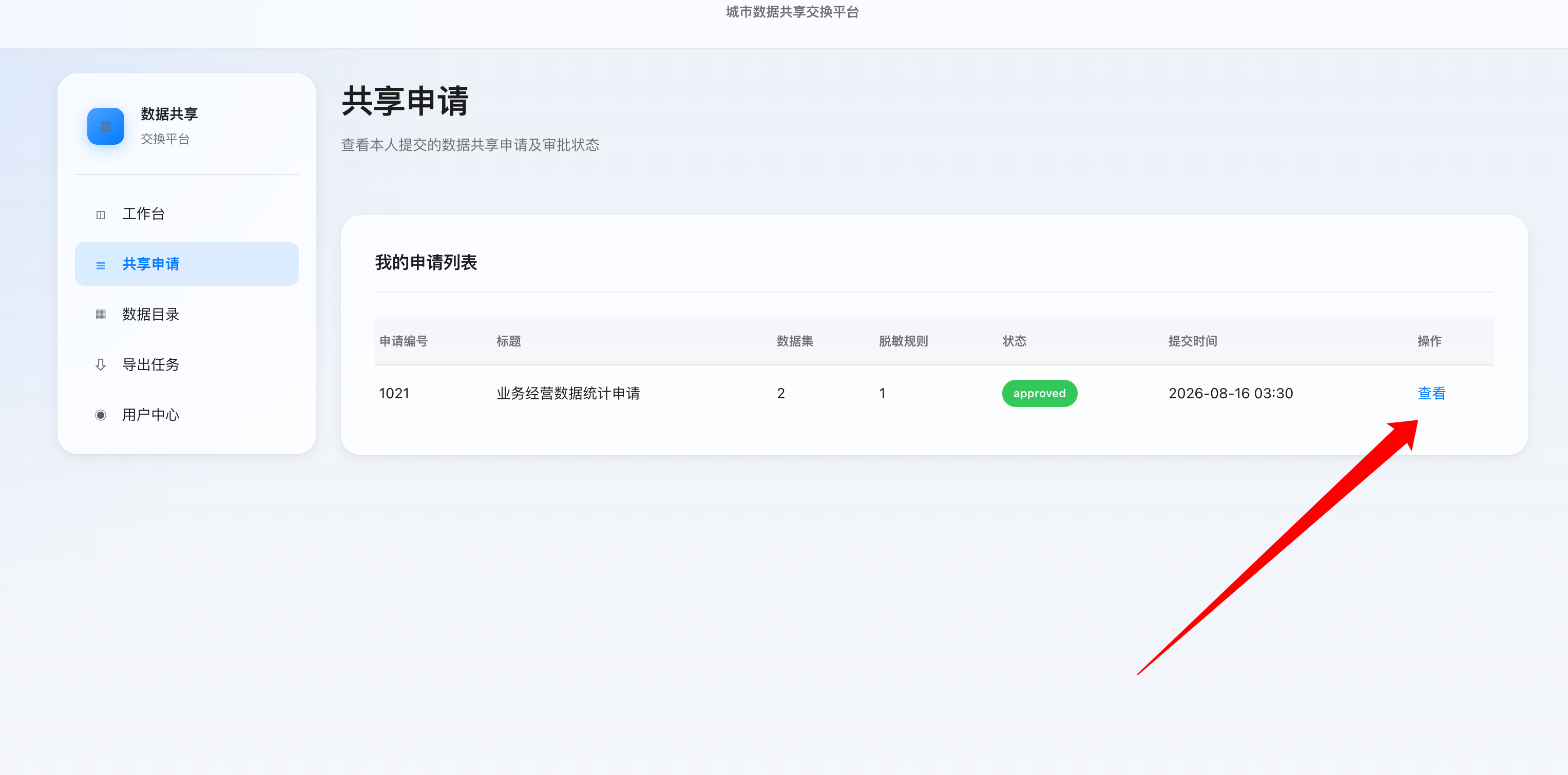 申请列表