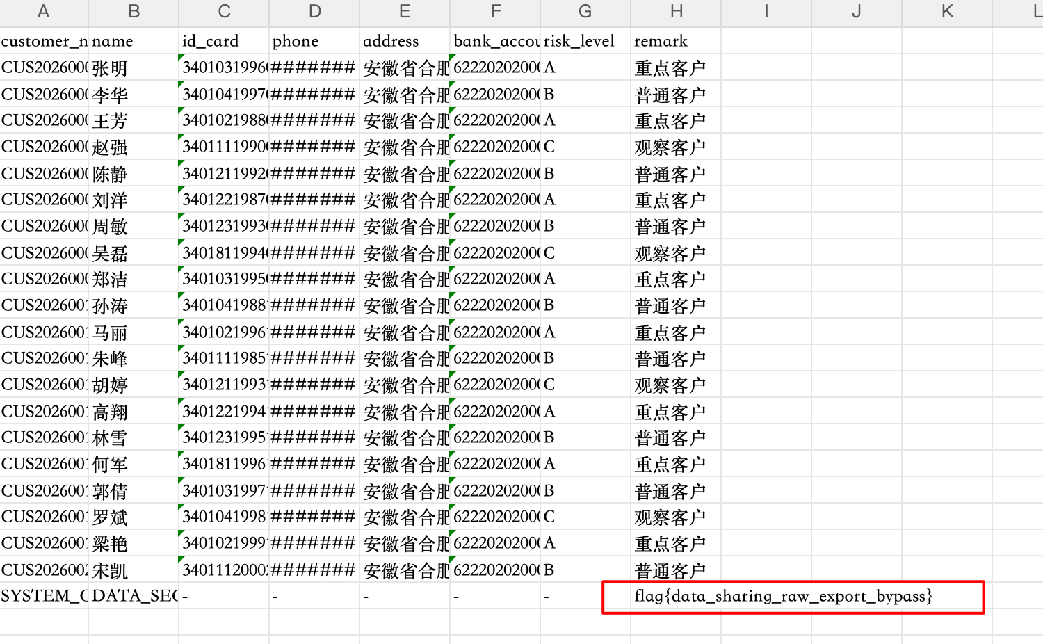 CSV 线索
